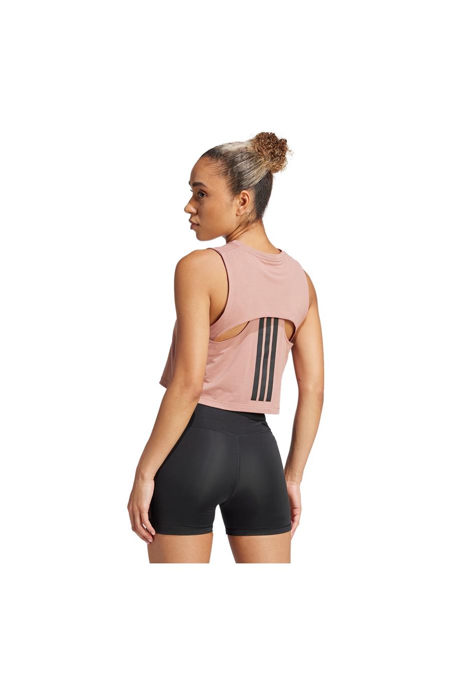 adidas Pembe Kadın   Atlet BOXY TANK 3S JJ3494