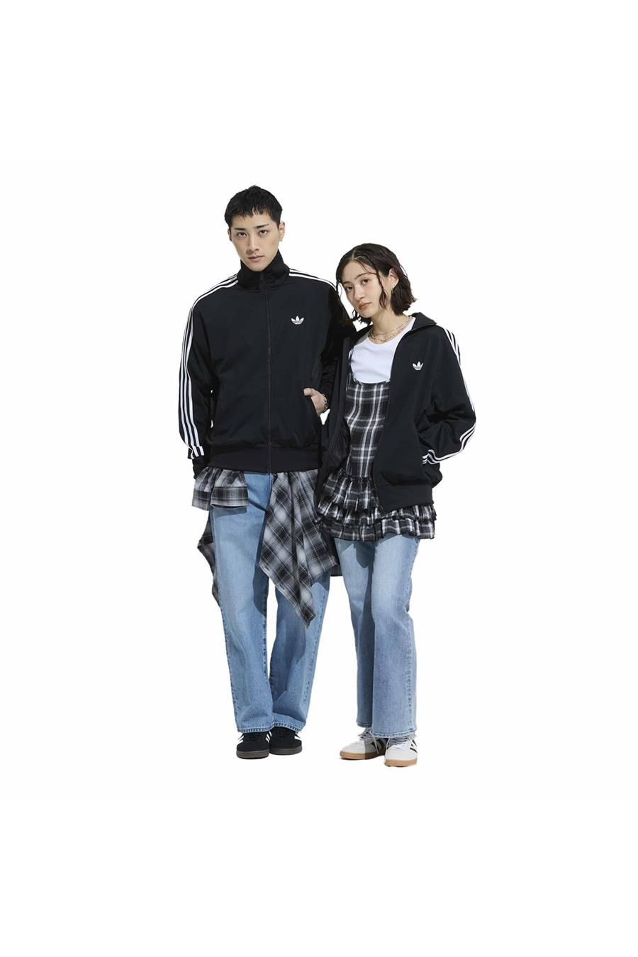 adidas  Siyah  Ceket FIREBIRD TT KD8312