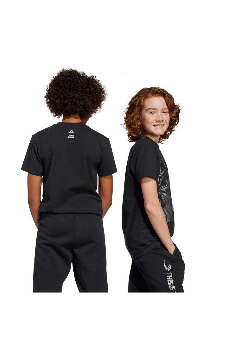 adidas Siyah Çocuk   T-Shirt J SW MNDO GFX T JD4547