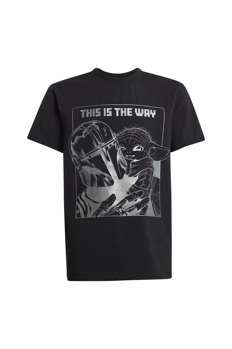 adidas Siyah Çocuk   T-Shirt J SW MNDO GFX T JD4547