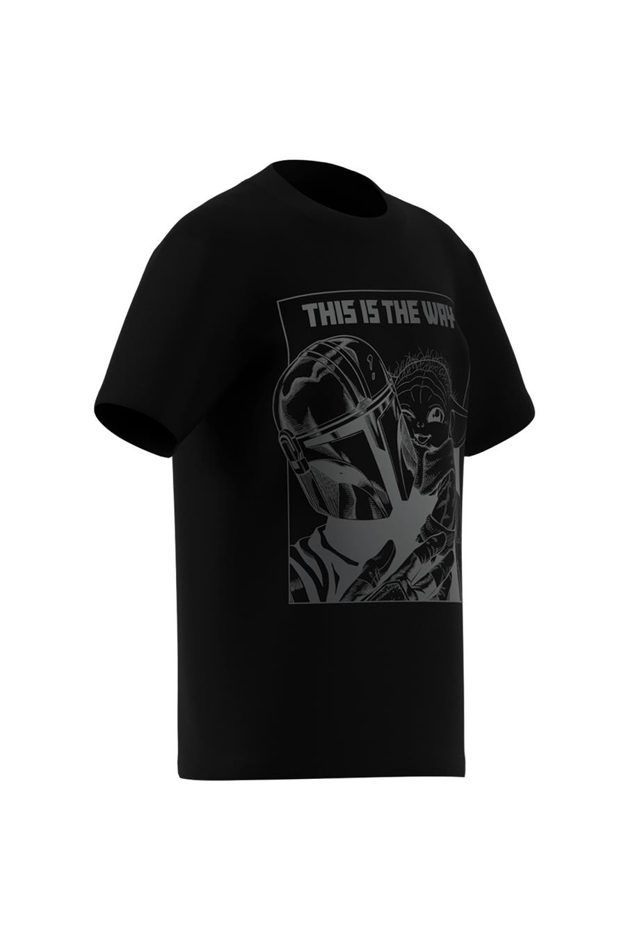 adidas Siyah Çocuk   T-Shirt J SW MNDO GFX T JD4547