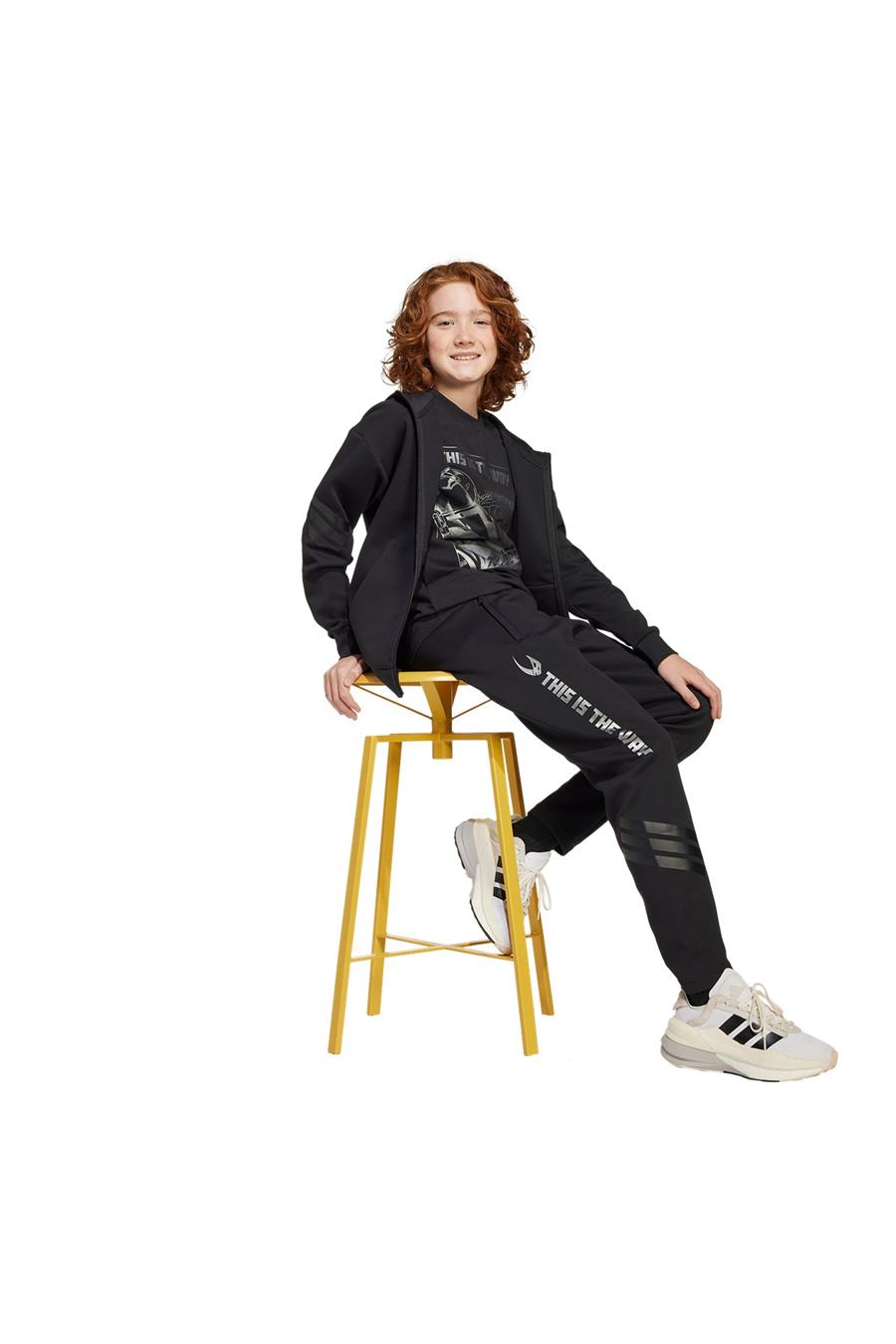 adidas Siyah Çocuk   T-Shirt J SW MNDO GFX T JD4547