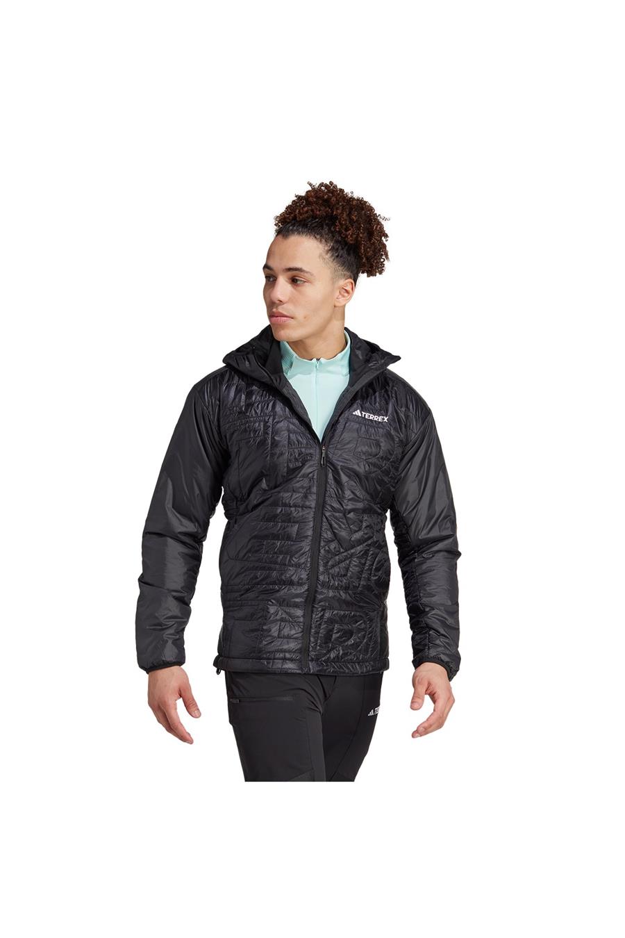 adidas Siyah Erkek Kapüşonlu Mont IB4233-XPR VARIL