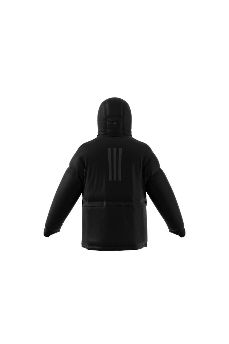 Adidas Siyah Erkek Kapüşonlu Mont Ik3136