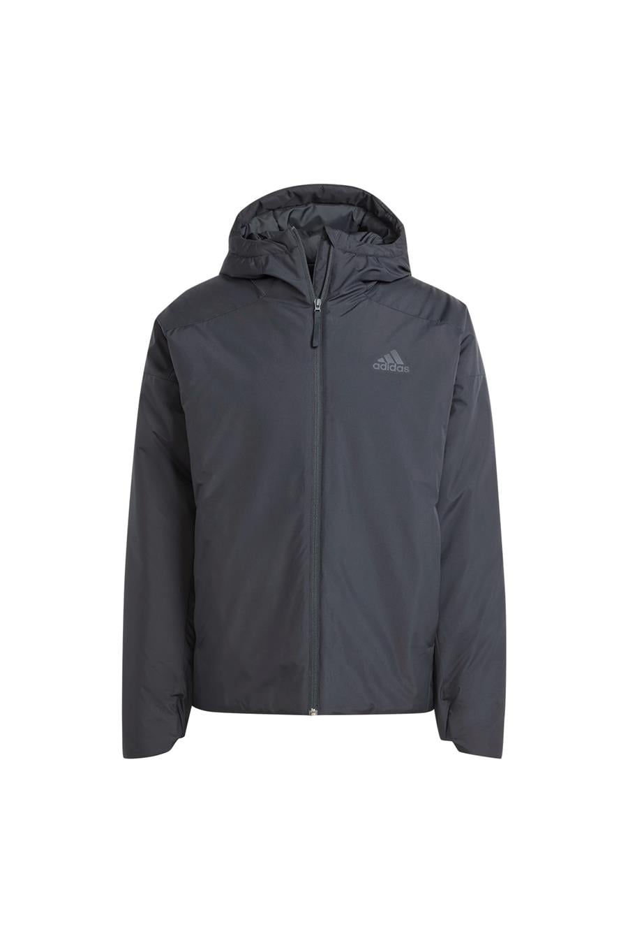 Adidas Siyah Erkek Kapüşonlu Mont Ik3136