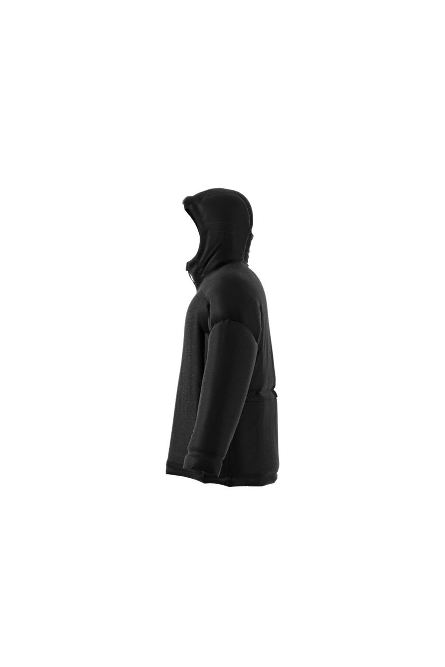 Adidas Siyah Erkek Kapüşonlu Mont Ik3136