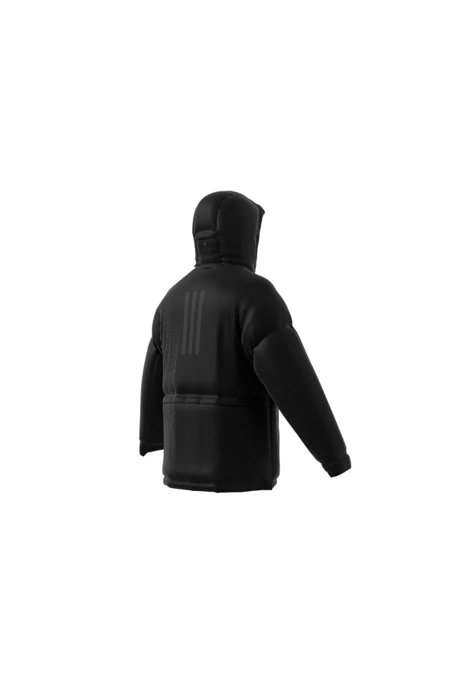 Adidas Siyah Erkek Kapüşonlu Mont Ik3136