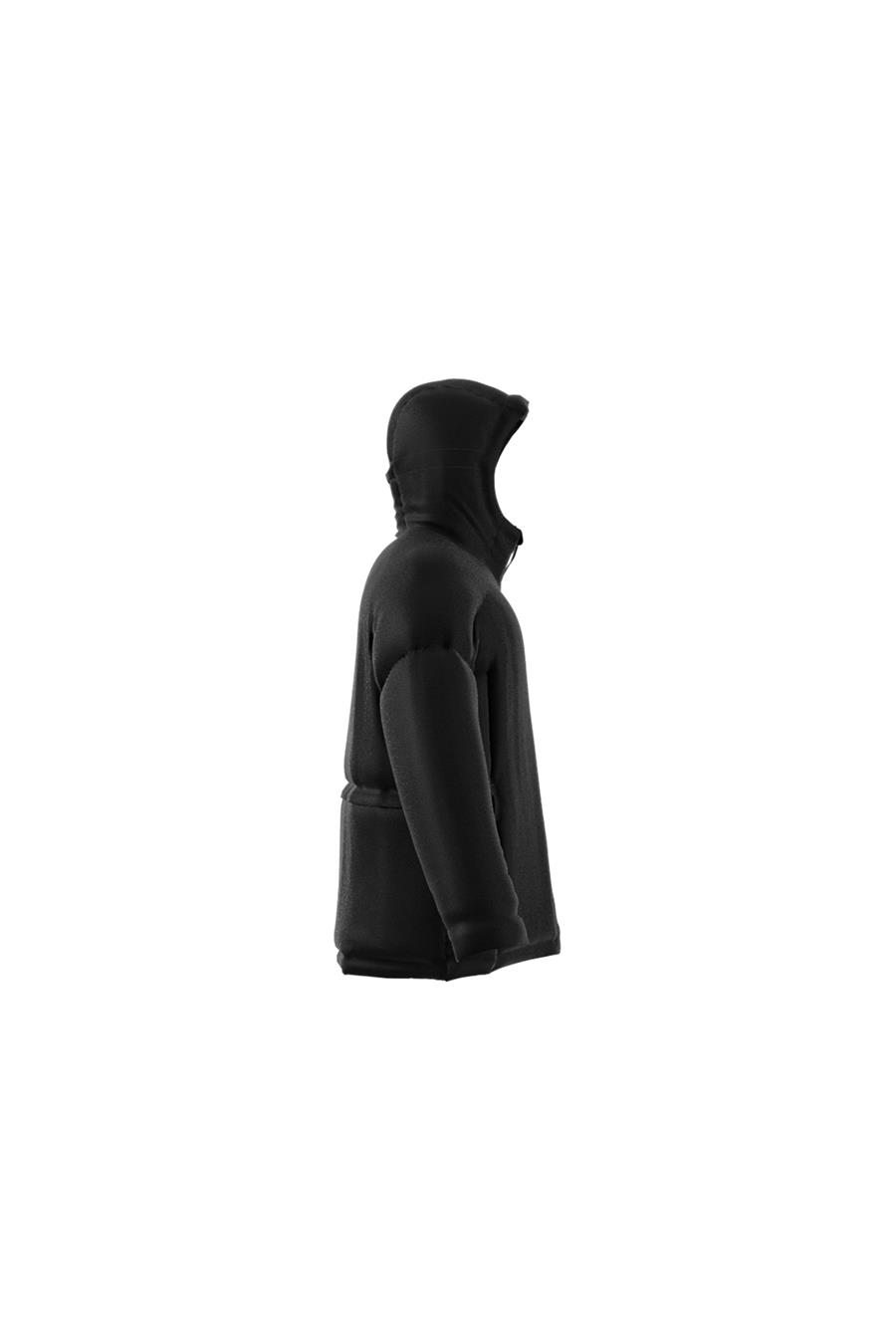 Adidas Siyah Erkek Kapüşonlu Mont Ik3136