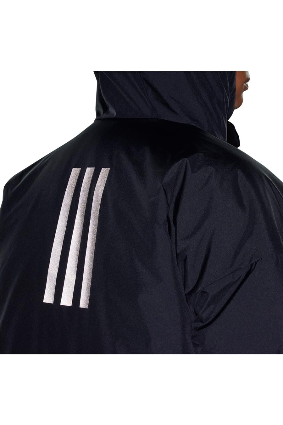 Adidas Siyah Erkek Kapüşonlu Mont Ik3136