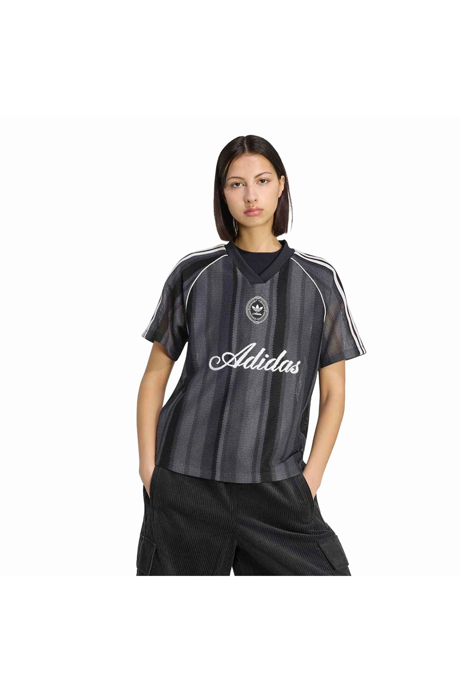 adidas Siyah  Kadın  T-shirt KNIT JERSEY KY3163