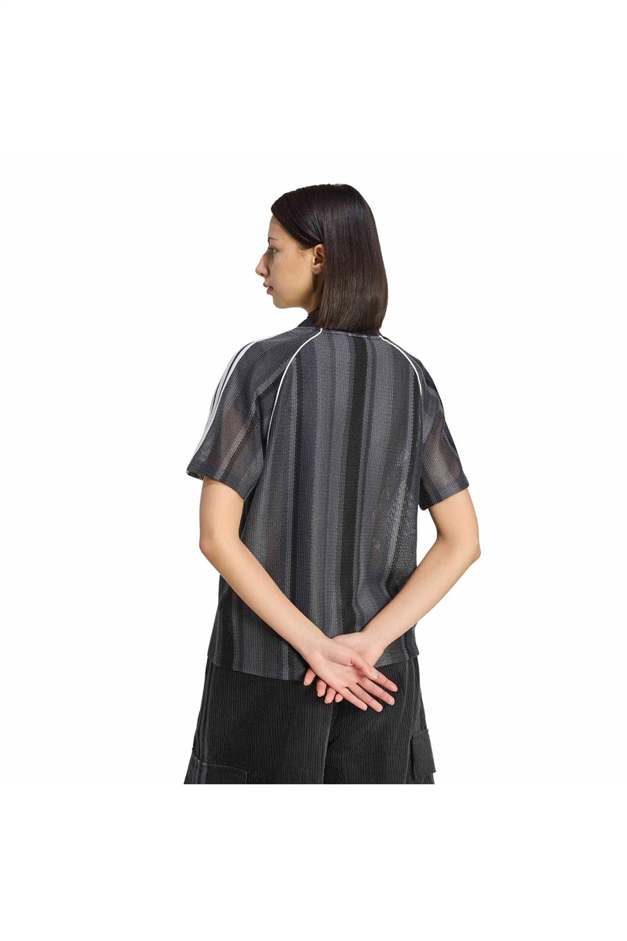 adidas Siyah  Kadın  T-shirt KNIT JERSEY KY3163