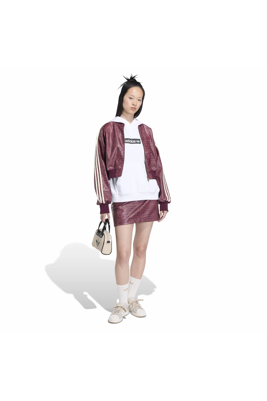 adidas SST PLTHR JKT Kadın  Bordo  Ceket KD8792