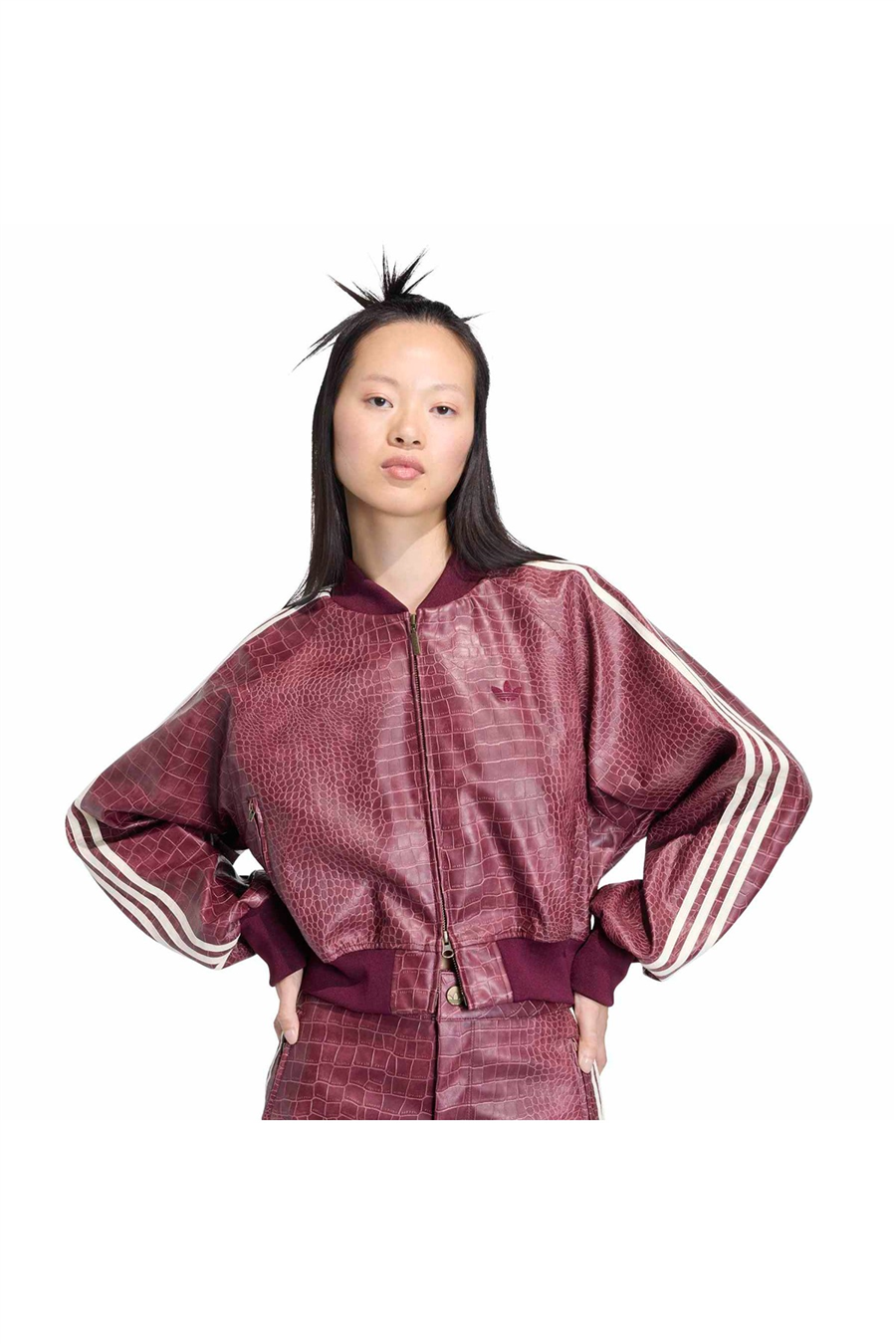 adidas SST PLTHR JKT Kadın  Bordo  Ceket KD8792