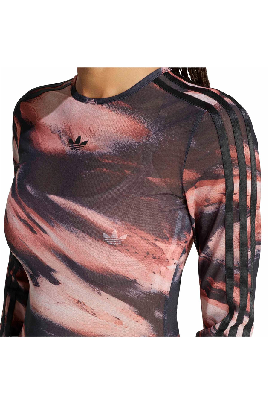 adidas Turuncu  Kadın  T-shirt AOP MESH TEE LE8316