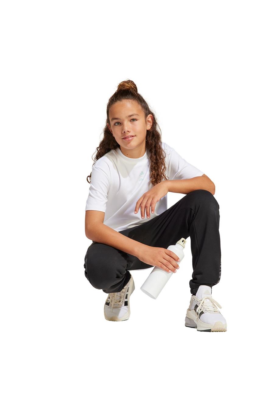 adidas Unisex  Beyaz  T-shirt J DY LS GFX T JD4557