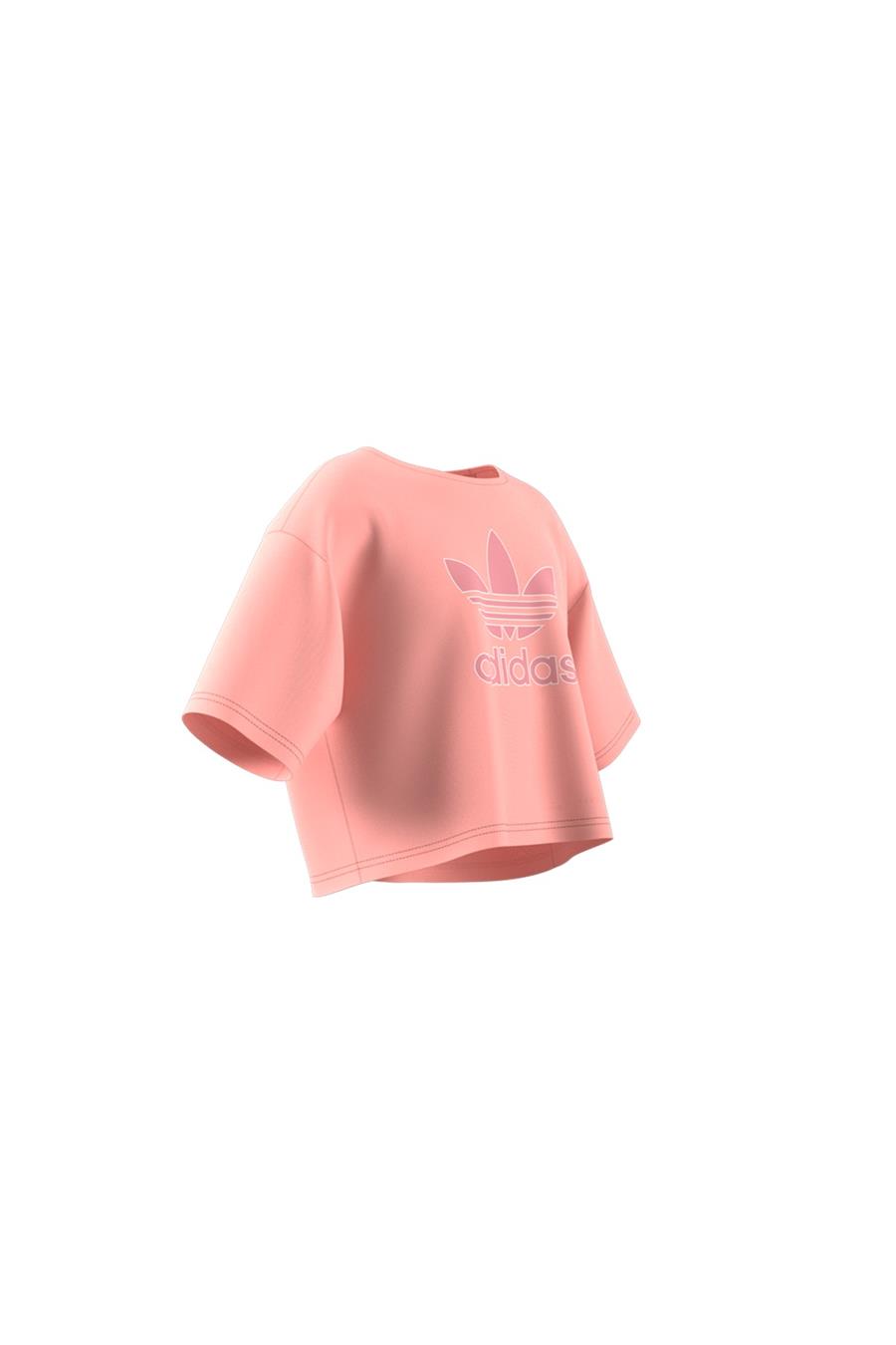 adidas Unisex  Pembe  T-shirt CROPPED TEE JC9138
