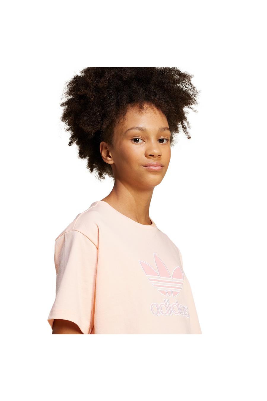 adidas Unisex  Pembe  T-shirt CROPPED TEE JC9138