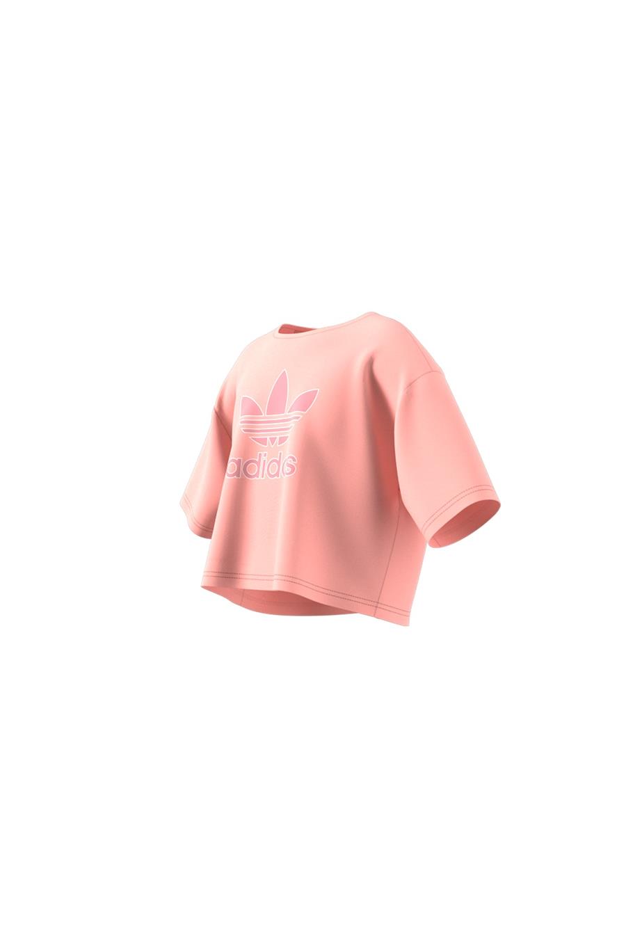 adidas Unisex  Pembe  T-shirt CROPPED TEE JC9138