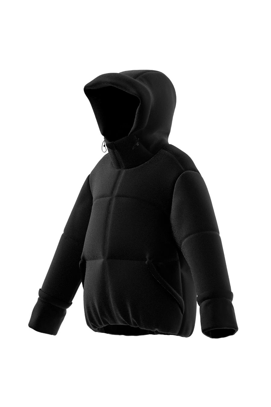 adidas W BIG BAFFLE J Kadın   Mont IV9771