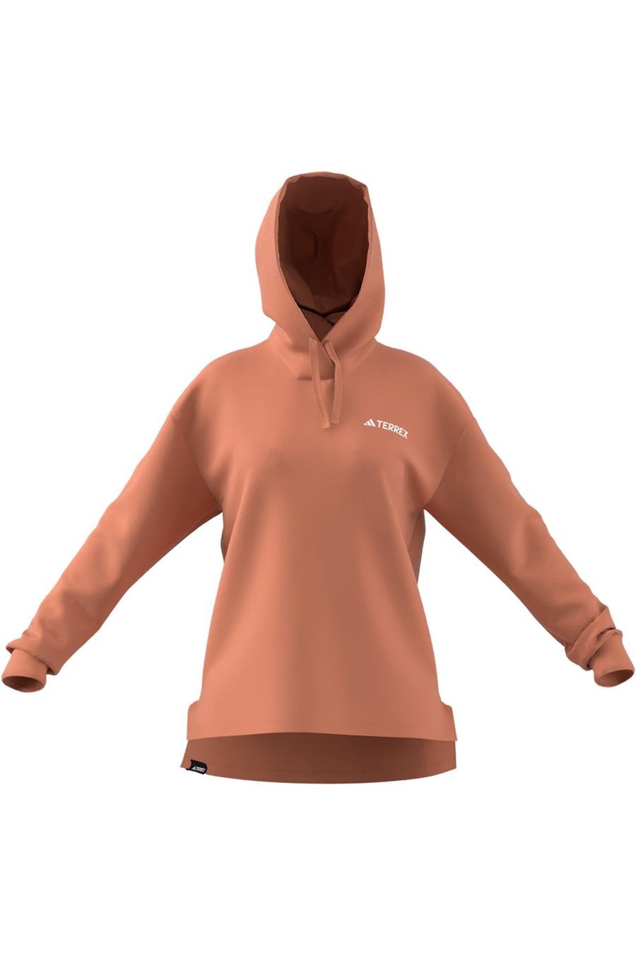 adidas W TX LOGO HOODY Kadın   Sweatshirt IS7227