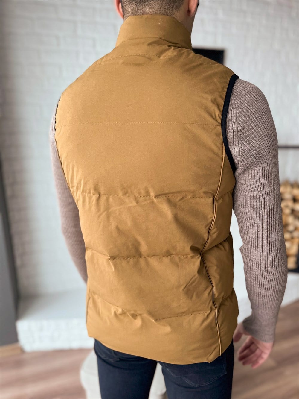 CoonlessDolumlu Yelek-Hardal Sarısı