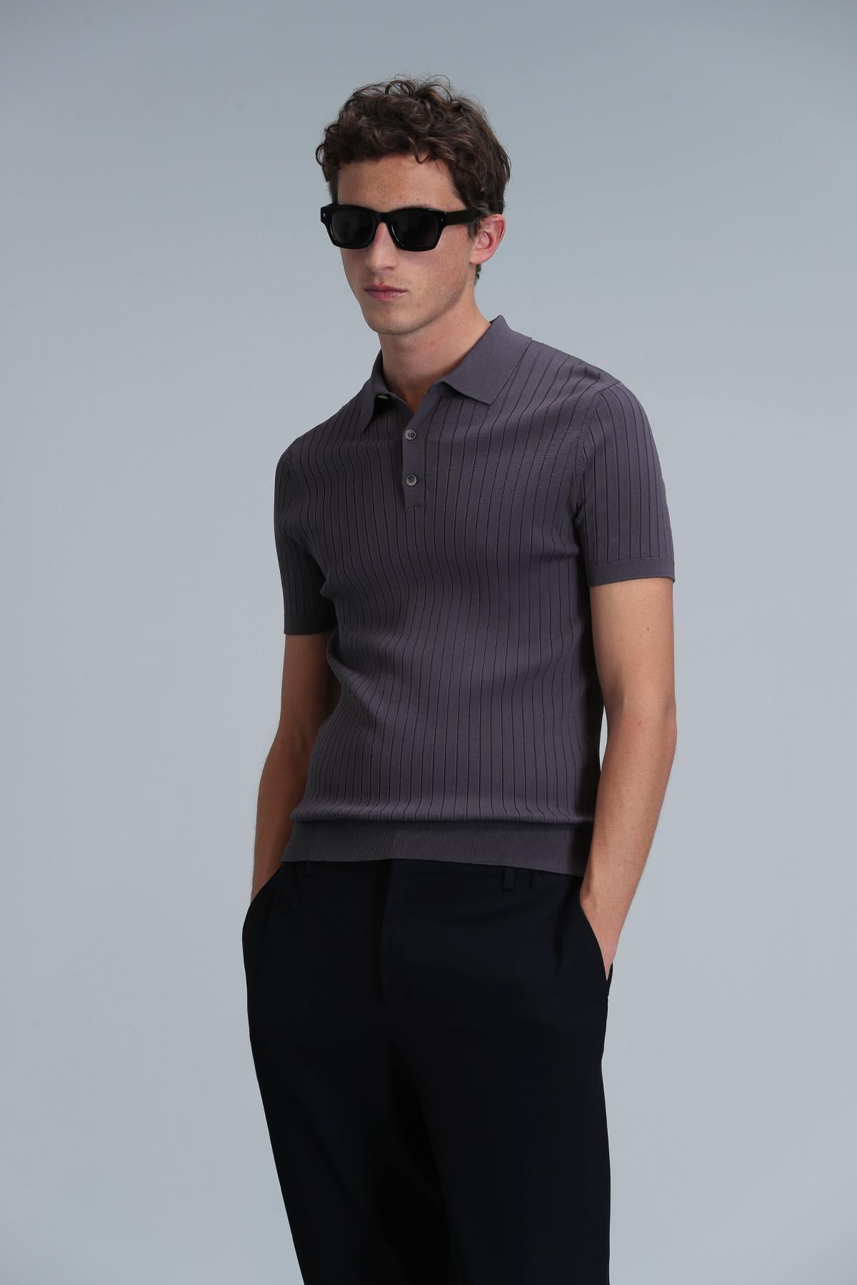Pranga Erkek Mürdüm 111090075 Polo Yala T-Shirt - TSH.ERK.583