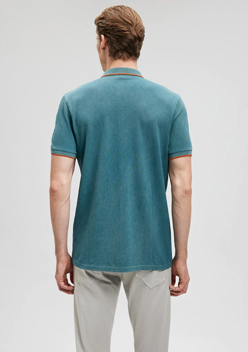 Pranga Erkek Petrol M065920-30708 Polo Yaka T-Shirt - TSH.ERK.274