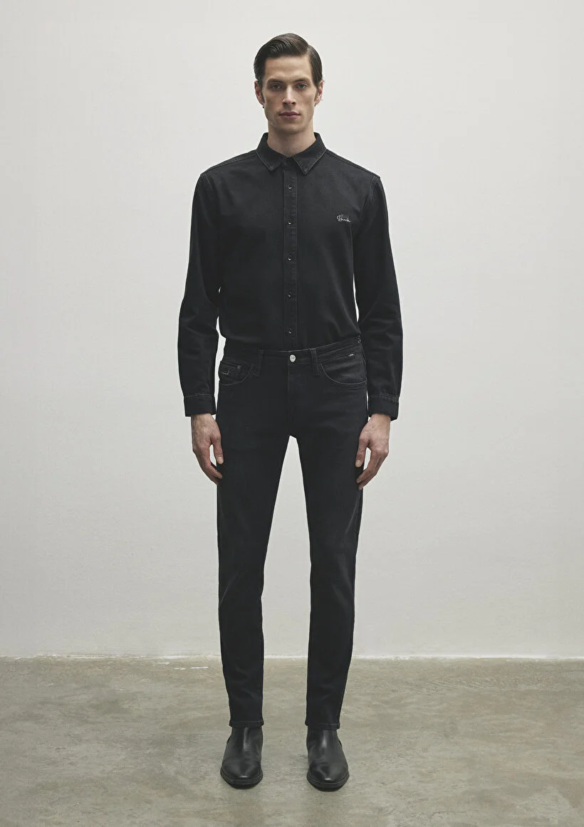 Pranga Erkek Siyah M0042286544 Jake Deep Smoke Lux Black - PNT.ERK.534