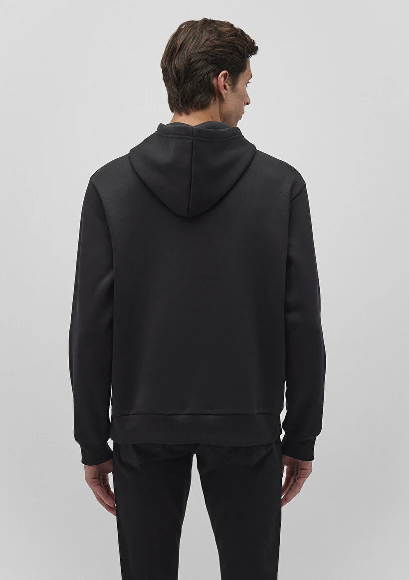 Pranga Erkek Siyah M0s10275-900 Kapişonlu Sweatshirt - SWT.ERK.221