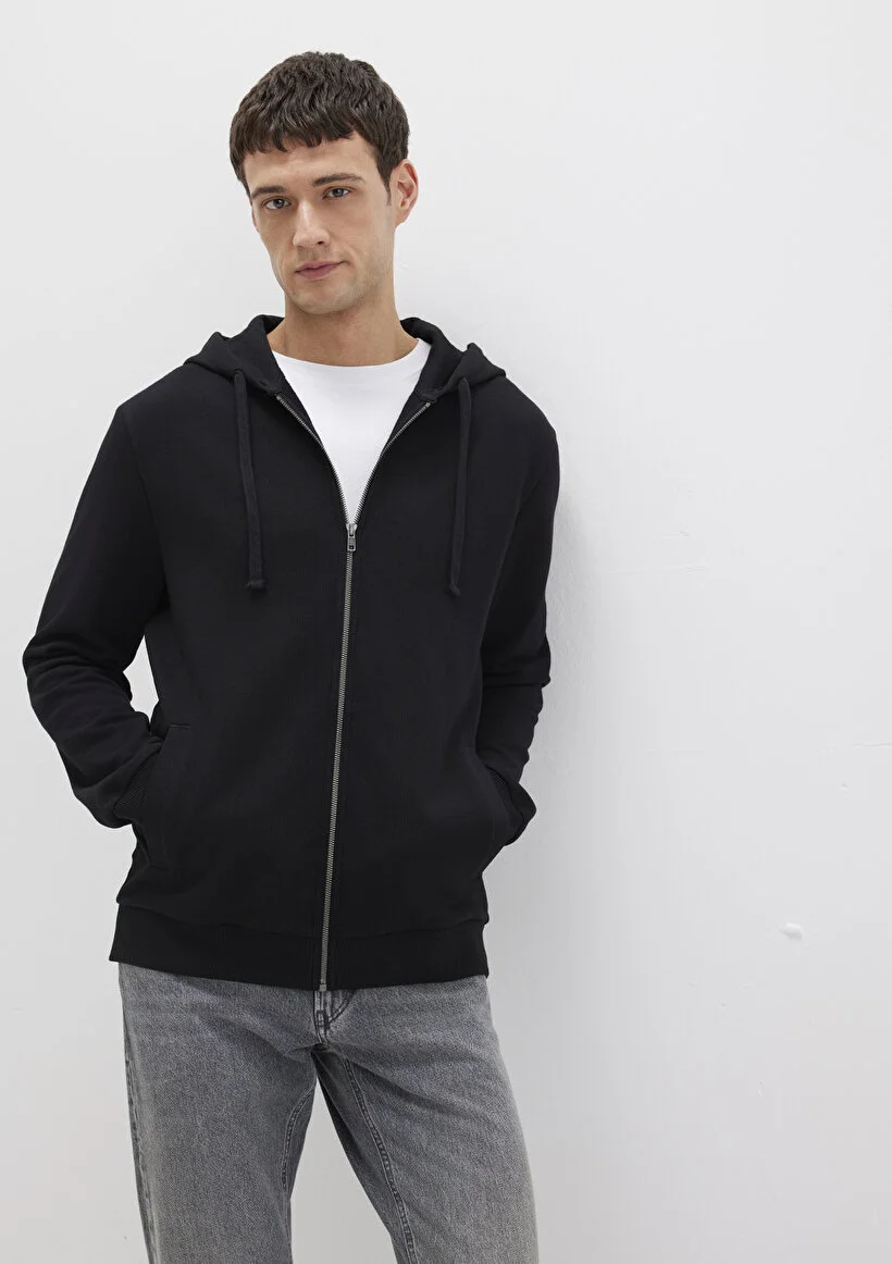 Pranga Erkek Siyah M0s10423-900 Kapüşonlu Sweatshırt - SWT.ERK.262