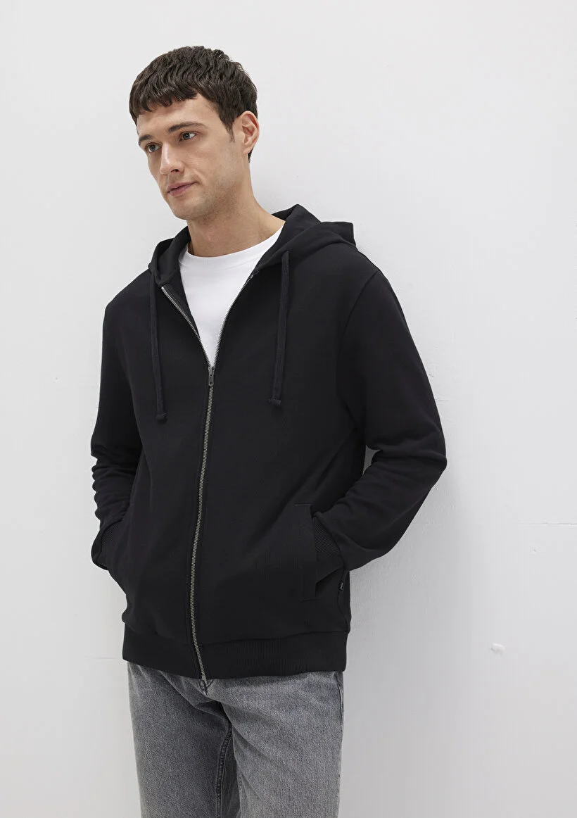 Pranga Erkek Siyah M0s10423-900 Kapüşonlu Sweatshırt - SWT.ERK.262
