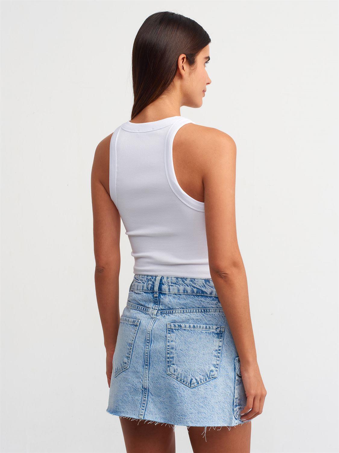 Pranga Kadın Beyaz Crop Top - ATL.KD.0154