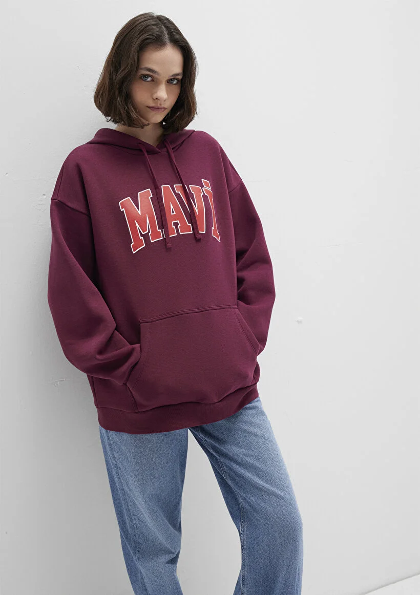 Pranga Kadın Bordo M1600361-90705 Sweatshirt - SWT.KD.0277
