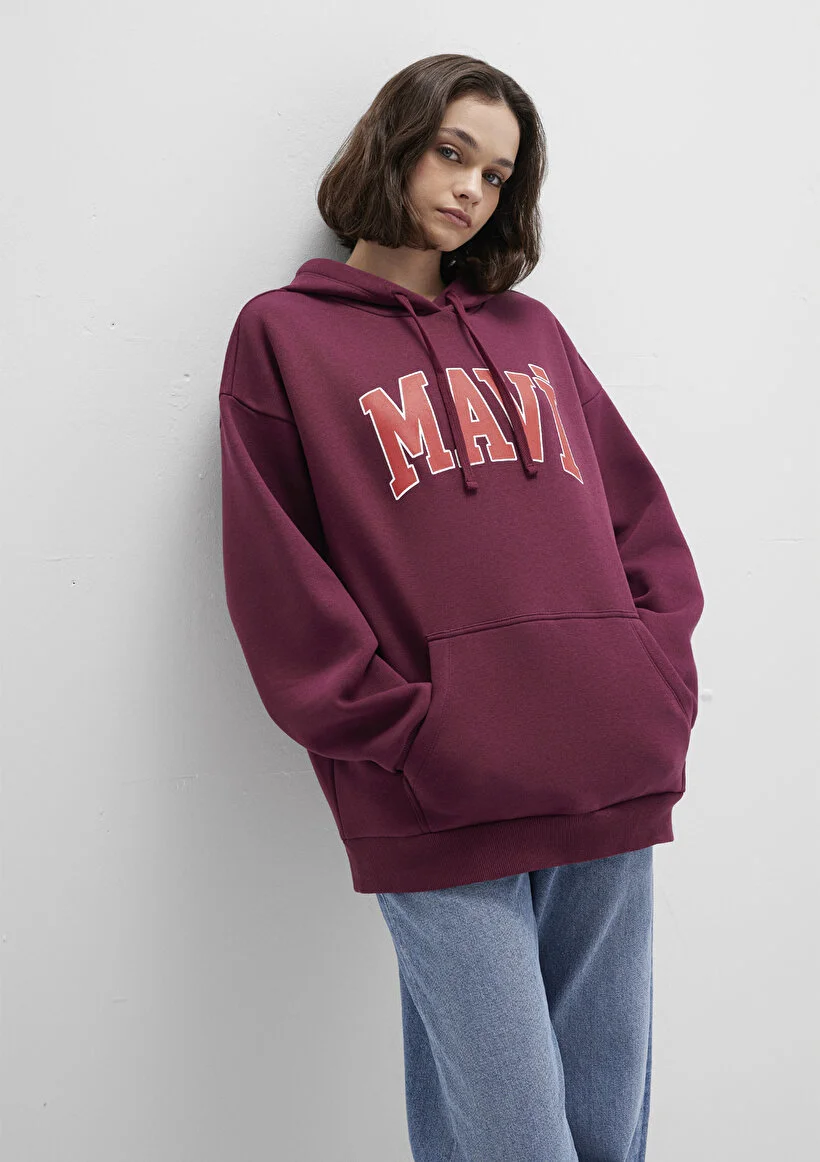 Pranga Kadın Bordo M1600361-90705 Sweatshirt - SWT.KD.0277