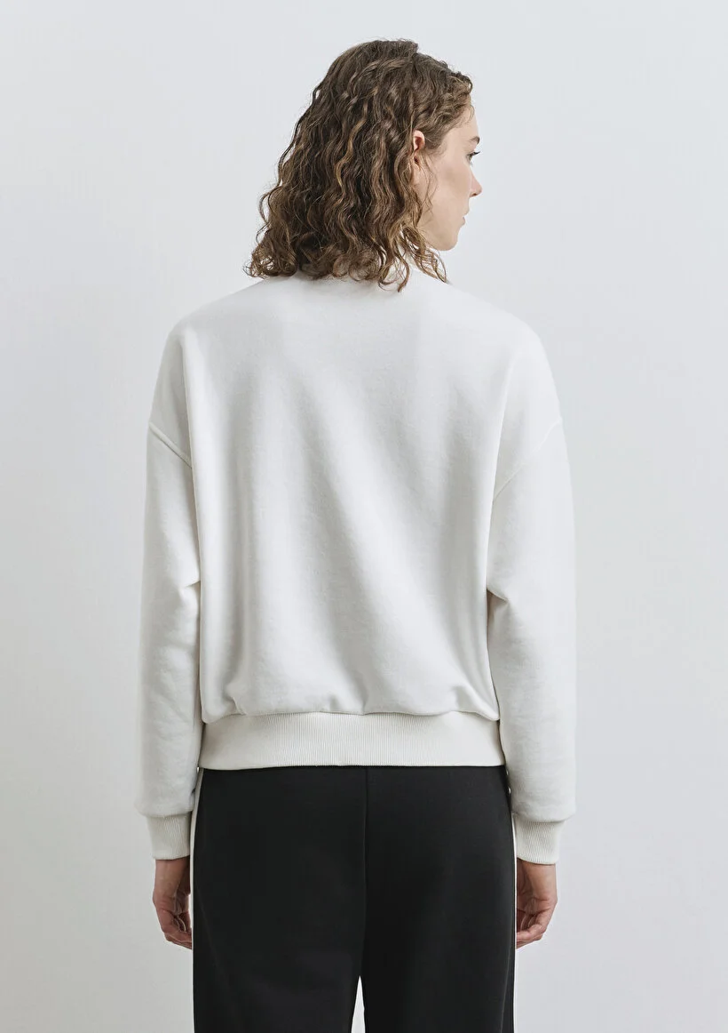 Pranga Kadın Ekru M1s10373-70057 Sweatshirt - SWT.KD.0285