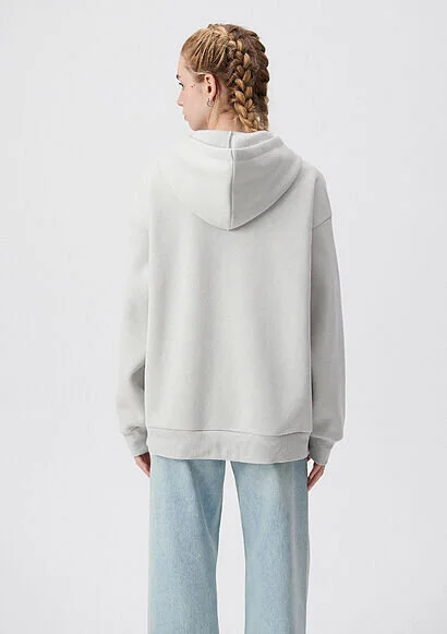 Pranga Kadın Gri M1600361-34322 Kapüşonlu Sweatshırt - SWT.KD.0157