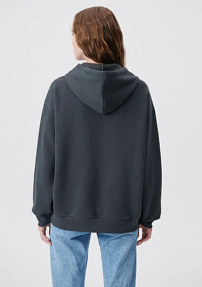 Pranga Kadın Gri M1600361-80106 Kapüşonlu Sweatshırt - SWT.KD.0161
