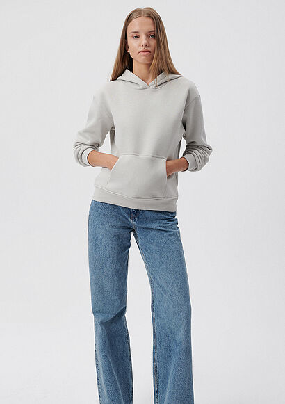 Pranga Kadın Gri M167299-70074 Kapüşonlu Sweatshırt - SWT.KD.0159