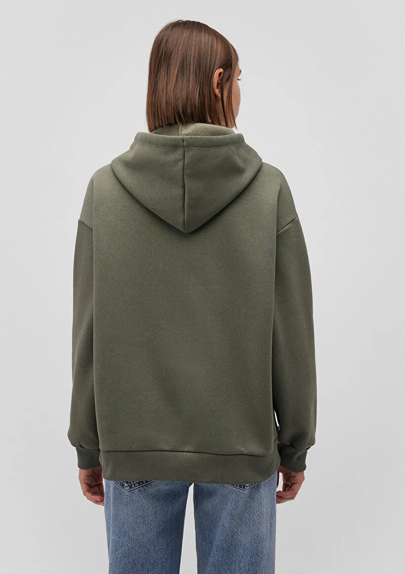 Pranga Kadın Haki Yeşil M1600361-71581 Kapişonlu Sweatshirt - SWT.KD.0231