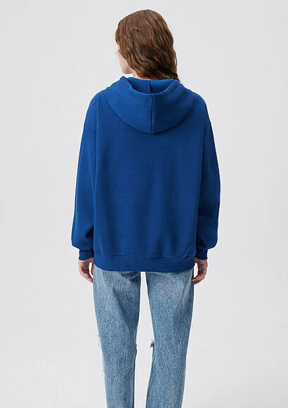 Pranga Kadın Lacivert M1600361-82625 Kapüşonlu Sweatshırt - SWT.KD.0158