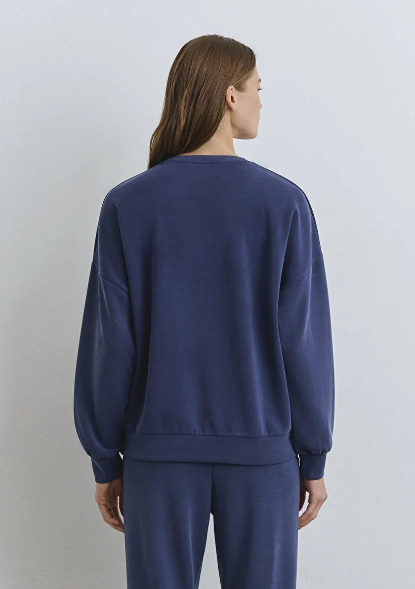 Pranga Kadın Lacivert M168837-70491 Sweatshirt - SWT.KD.0289