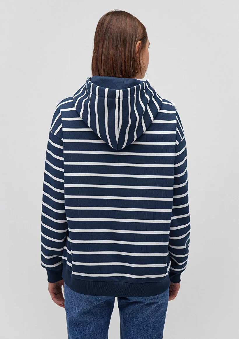 Pranga Kadın Lacivert M1s10118-81518 Kapüşonlu Sweatshirt - SWT.KD.0226