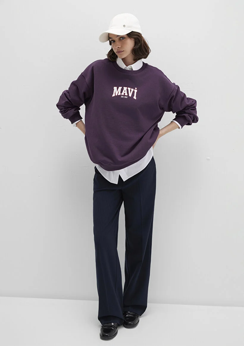 Pranga Kadın Mor M1s10372-70635 Sweatshirt - SWT.KD.0310