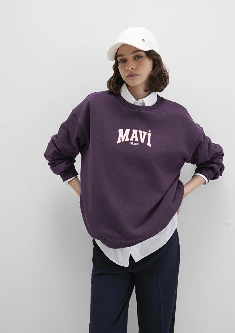 Pranga Kadın Mor M1s10372-70635 Sweatshirt - SWT.KD.0310