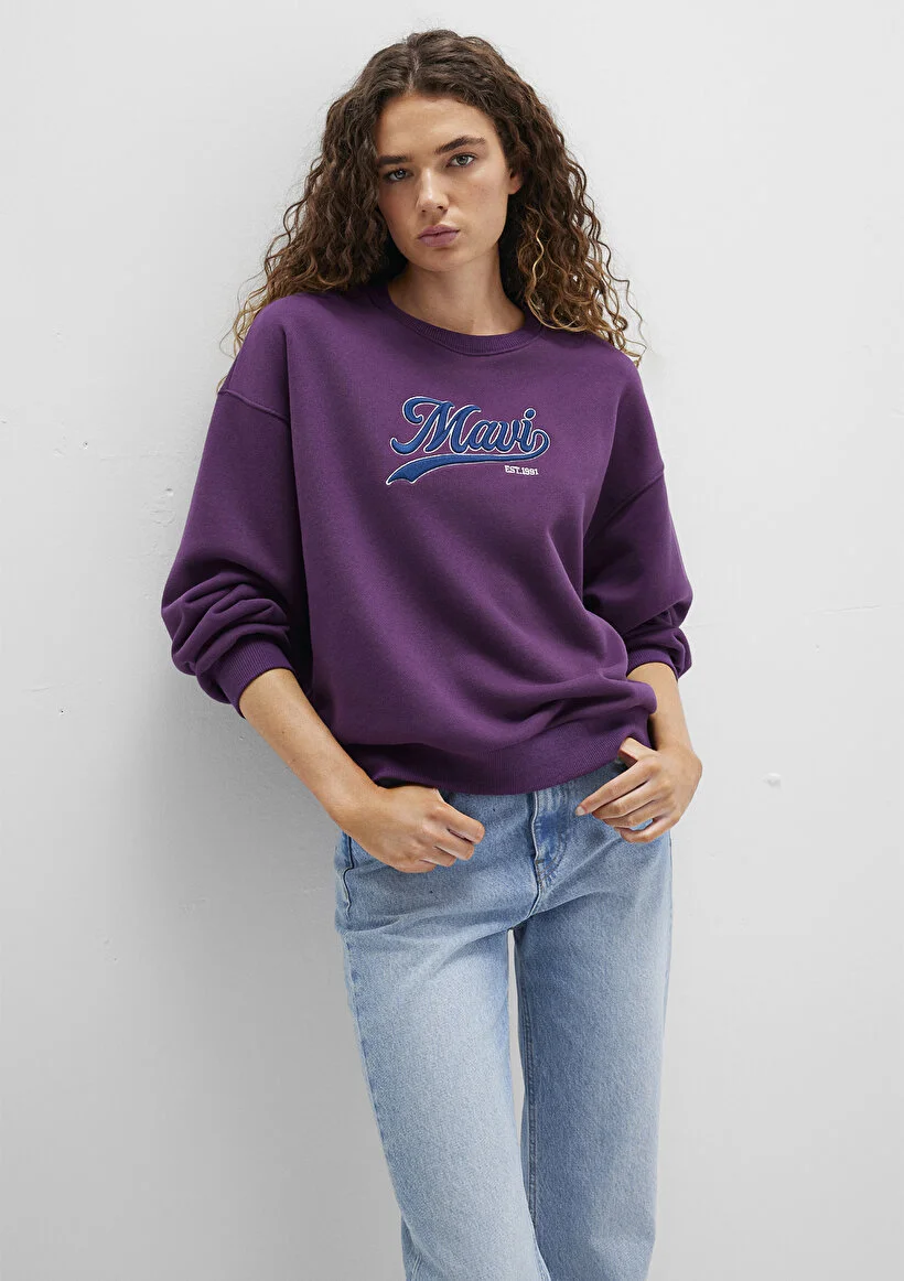 Pranga Kadın Mürdüm M1s10419-70679 Sweatshirt - SWT.KD.0281