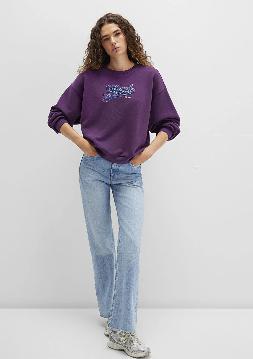 Pranga Kadın Mürdüm M1s10419-70679 Sweatshirt - SWT.KD.0281
