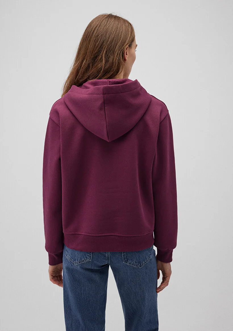 Pranga Kadın Şarabi M167299-70670 Kapişonlu Sweatshirt - SWT.KD.0230