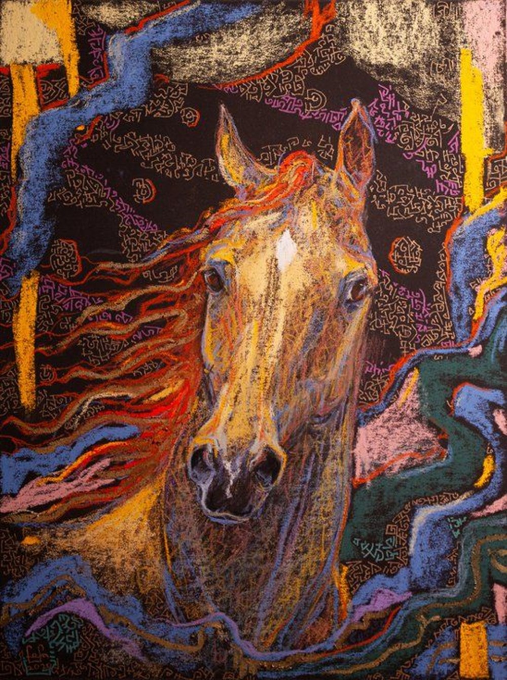 CANLILARMarcel Sanat Elmas Mozaik Tablo & Diamond Painting TurkeyM20173565Renkli At Marcel Sanat Elmas Mozaik Tablo 58x79cm