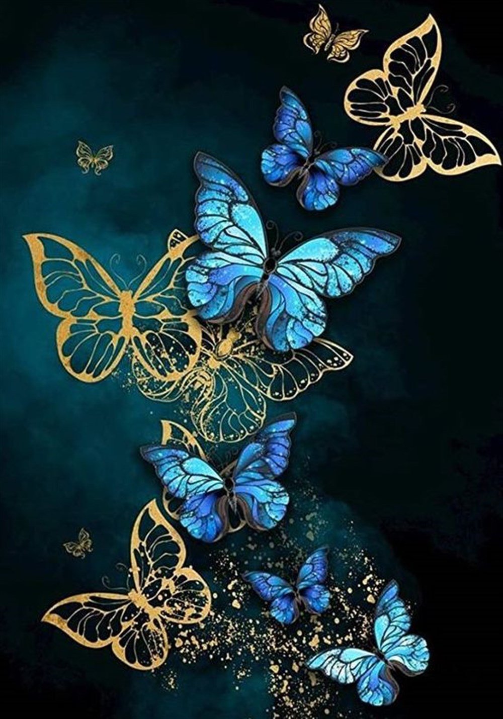 CANLILARMarcel Sanat Elmas Mozaik Tablo & Diamond Painting TurkeyM20173883Müjde Veren Kelebekler Marcel Sanat Elmas Mozaik Tablo 46X64cm