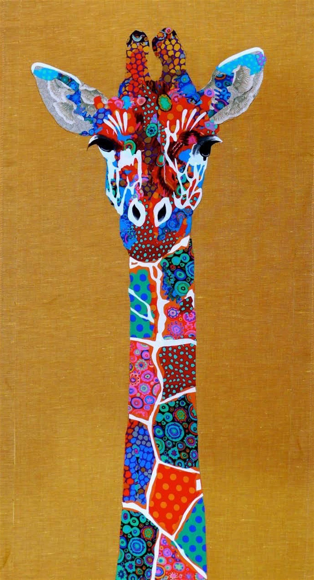 CANLILARMarcel Sanat Elmas Mozaik Tablo & Diamond Painting TurkeyM20173292Renkli Zürafa Elmas Mozaik Tablo 35x65cm 